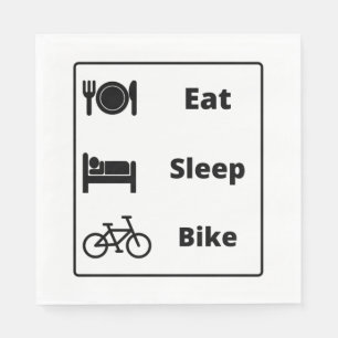 Serviette En Papier J'adore le cyclisme