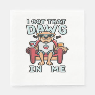 Serviette En Papier J'Ai Ce Chien En Moi, T-Shirt Classique (5)