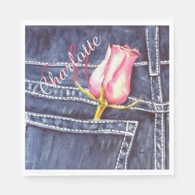 Serviette En Papier J'Ai Dit Oui (Devant)