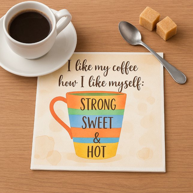 Serviette En Papier J'Aime Mon Café (Créateur téléchargé)