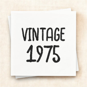 Serviette En Papier Jalon vintage Anniversaire Garde