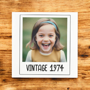 Serviette En Papier Jalon vintage Anniversaire Garde photo