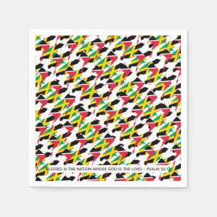 Serviette En Papier JAMAICA TRINIDAD et TOBAGO à double patrimoine