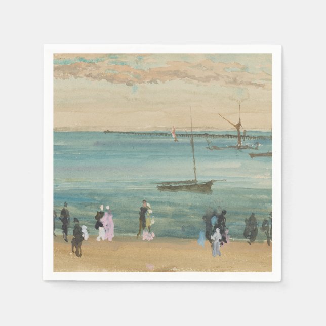 Serviette En Papier James Whistler - Southend Pier (Devant)