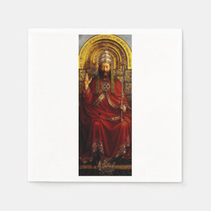 Serviette En Papier Jan van Eyck Dieu le Père sur un Trône Beaux-Arts