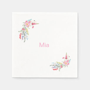 Serviette En Papier Jardin anglais fête d'anniversaire personnalisée