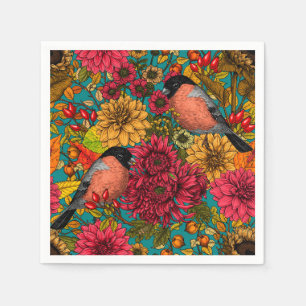 Serviette En Papier Jardin d'automne 3