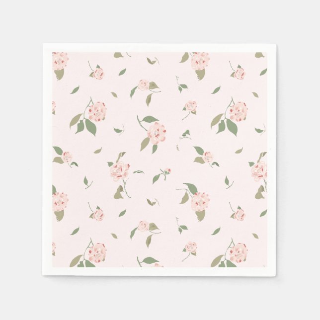Serviette En Papier Jardin de Camellia (Devant)