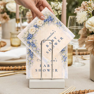Serviette En Papier Jardin de Cottage Fête de Bébé Myrtille