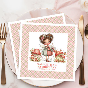Serviette En Papier Jardin de Fée Élégant Fête d'Anniversaire Floral R