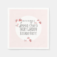 Jardin de papillons Anniversaire Rose