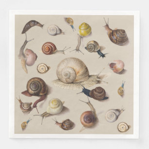 Serviette En Papier Jardin d'escargots Animaux de compagnie Gastropod