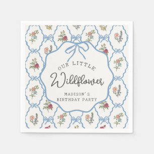 Serviette En Papier Jardin d'été Fête Florale brillante Anniversaire
