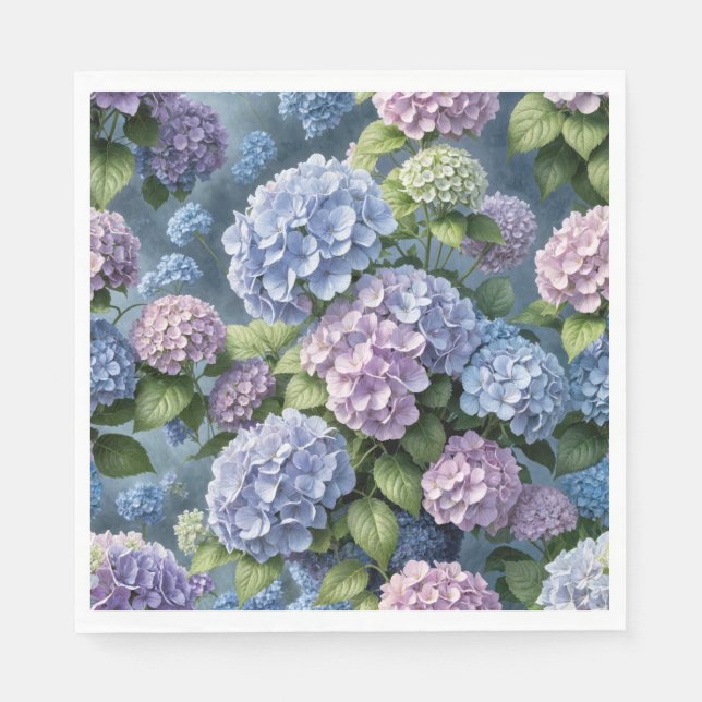 Serviette En Papier Jardin d'été Hydrangea (Devant)