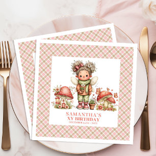 Serviette En Papier Jardin Élégant de Fée Cottagecore Fête d'Anniversa