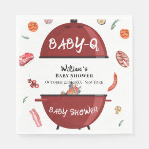 Serviette En Papier Jardin extérieur moderne Baby shower barbecue