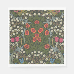 Serviette En Papier Jardin Fleur Classique d'Épine Noire de William Mo