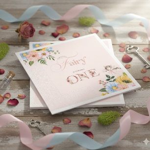 Serviette En Papier Jardin Floral de Fée Magique Anniversaire des Fill