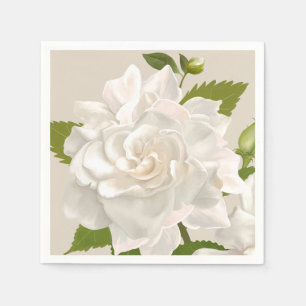 Serviette En Papier Jardin Floral Vintage Gardenia