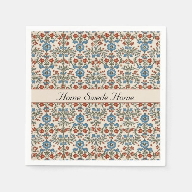 Serviette En Papier Jardin norvégien, personnalisé (Devant)