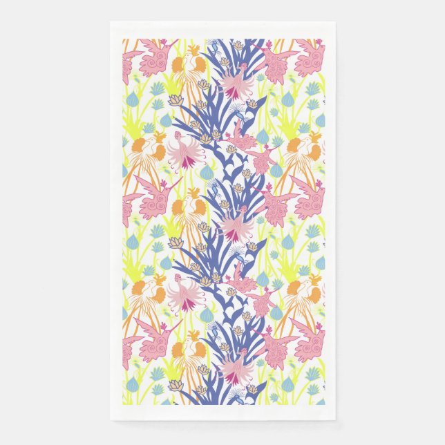 Serviette En Papier Jardin surréaliste (Devant)