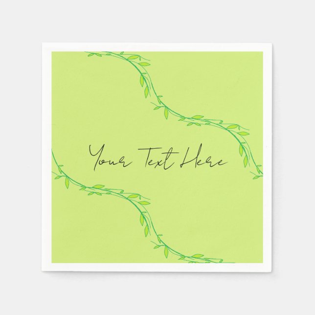 Serviette En Papier Jardin vert (Devant)