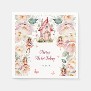Serviette En Papier Jardin Whimsical Fairy Tea Party Filles Anniversai