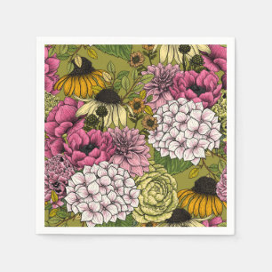 Serviette En Papier Jardins floraux 2