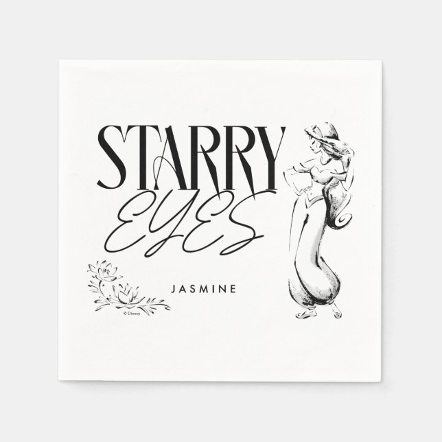 Serviette En Papier Jasmine | Eaux étoilées (Devant)