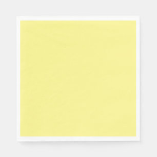 Serviette En Papier jaune citron, couleur solide,