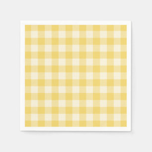 Serviette En Papier Jaune En vichy Oh Baby Collection Papier Napkins