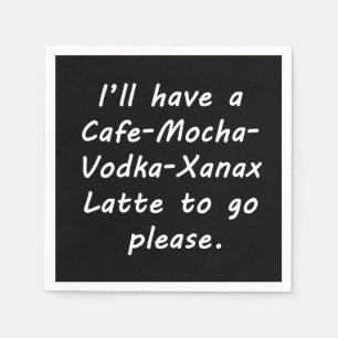 Serviette En Papier J'aurai un Latte