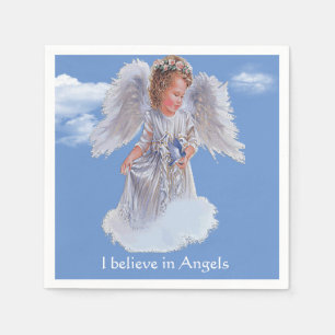 Serviette En Papier Je crois aux anges