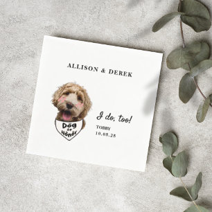Serviette En Papier Je le fais aussi Chien d'honneur Modèle Photo de m