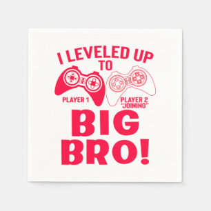 SERVIETTE EN PAPIER "JE ME SUIS LEVÉ JUSQU'À GRAND BRO !