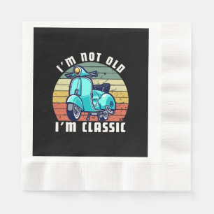 Serviette En Papier je-ne-suis-pas-vieux-je-suis-classique