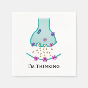 Serviette En Papier Je pense neurone synapse