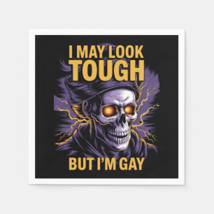 Serviette En Papier Je peux avoir l'air dure mais je suis gay LGBTQ Pr