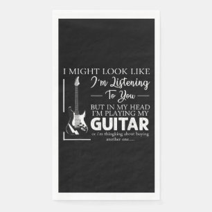 Serviette En Papier Je pourrais avoir l'air de vous écouter de la musi