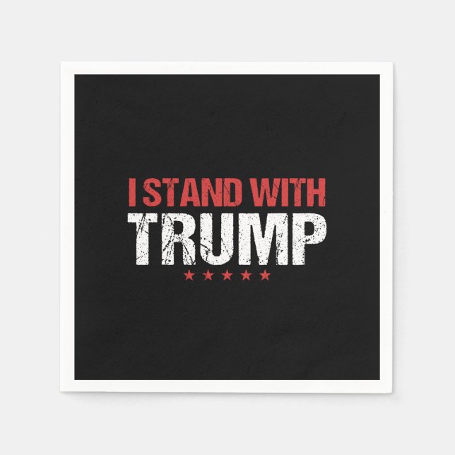 Serviette En Papier Je soutiens Trump (Devant)