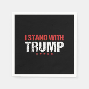 Serviette En Papier Je suis avec Trump