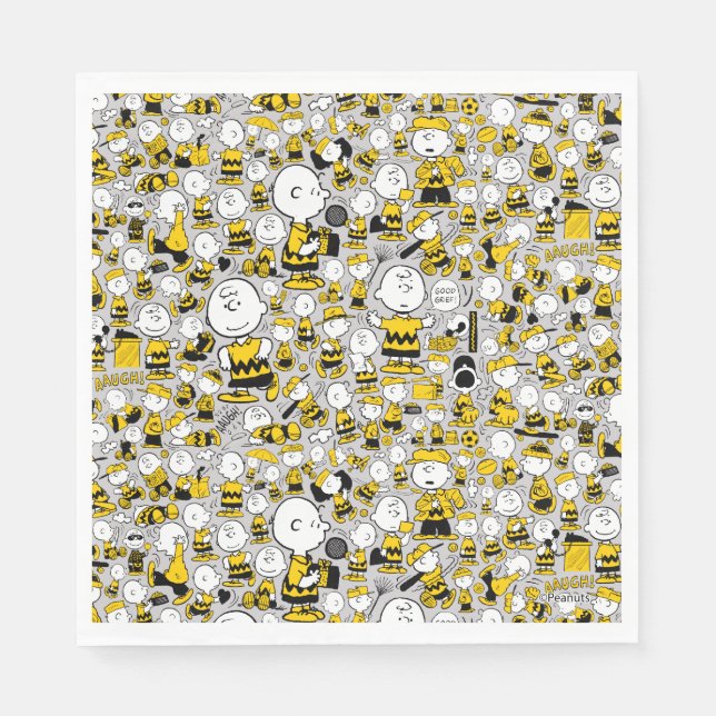 Serviette En Papier Je Suis Charlie Motif Brown (Devant)