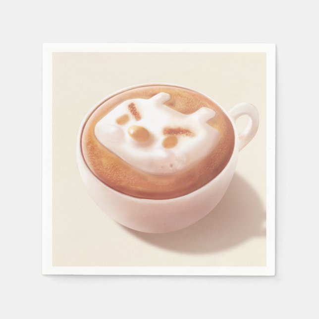 Serviette En Papier Je suis en train de foaming With Feeling - Coffee  (Devant)