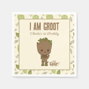 Serviette En Papier Je suis Groot 1er anniversaire