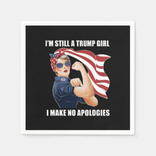 Serviette En Papier Je suis toujours une fille de Trump, je ne fais au