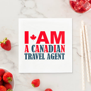 Serviette En Papier Je Suis Un Agent De Voyage Canadien