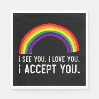 Je vois je t'aime je t'accepte Gay Pride LGBT T-Sh