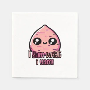 Serviette En Papier Je Yam Ce Que Je Yam ! Cute Yam Pun Classic