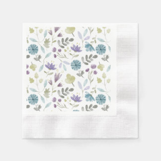 Serviette En Papier Jennifer fleurs d'hiver serviettes