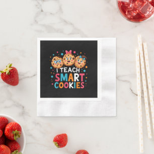 Serviette En Papier J'enseigne aux cookies intelligents professeur de